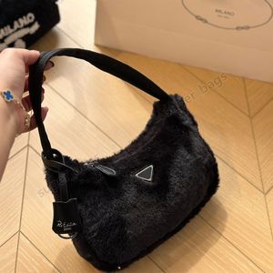 Дизайнерская сумка Re edition 2000, женская сумка-кошелек, женская сумка-тоут из овечьей шерсти на плечо, махровая ткань, сумки Hobo для подмышек, размер 22 см с коробкой