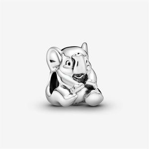 100% 925 Sterling Silver Lucky Elephant Charms Fit originale europeo braccialetto di fascino moda donna gioielli di fidanzamento di nozze Acces184j