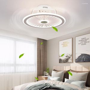 / 220V Nordic Light With Fan Ceiling Lamp Invisible Restaurant Living Room Home Decor Chandelier