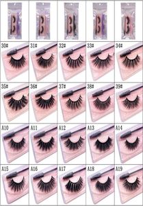 1 Pair with BrushTweezers False Eyelashes 100 Handmade Mink Lashes Natural Dramatic Volume Eye Makeup Tools5739771