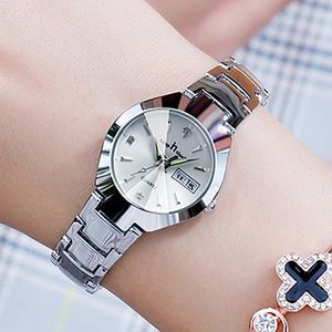 Kadınlar Yüksek kaliteli kadınlar moda izle lüks marka kuvars bayanlar küçük kadran takvim bilezik montre femme 231027