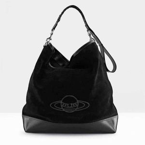 Suede Bag Vivi Western Empress Tote Autumn Winter Hobo Wanderer Bags Axel Underarm Handväskor Läder Stor kapacitet Tygväska 230815