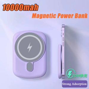 10000mah Magnetic Wireless Charger Power Bank For iPhone 12 13 14 Pro Max External Battery Wireless Charging Powerbank For Mobile Phones