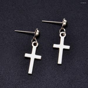 Kolczyki Dangle Fashion Cross Cross Cross Chrząstka dla kobiet punkowa biżuteria fajna dziewczyna prezenty akcesoria