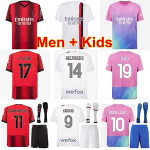 Man Youth Soccer 8 Loftus Cheek Jerseys Club 14 Reijnders 28 Thiaw 21 Chukwueze Calabria 11 Pulisic Giroud Lea Okaofor Tomori Hernandez Football Kits Acmilan