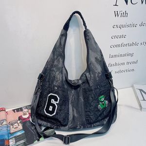 Nova marca na moda bolsas vintage denim saco na moda bolsa de ombro feminina grande capacidade bolsa casual moda crossbody saco