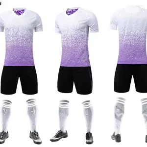 Gym Clothing Wholesale Adult Student Soccer Uniform Short Sleeve Suit Team DIY Personalized Printed Outdoor Sports Racing