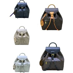 Designer-Taschen-Rucksack MONTSOURIS louis vuitton Damen-Rucksäcke aus echtem Leder mit geprägten Blumen, Canvas-Schnalle, Rucksäcke, Umhängetasche, Umhängetasche, Schultaschen