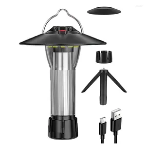 Lanterne Portatili 3000Mah Luce da Campeggio Con Base Magnetica Zero 5 Modalità di Illuminazione LED Emergenza