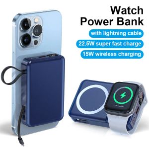 10000mAh Magsafe Power Bank per iPhone 14 13 12 Pro Max Batteria esterna Apple Watch Caricabatterie Magnetico Powerbank Ricarica rapida