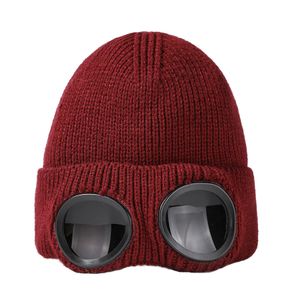 Nowy projektant dwa okulary soczewki Gogle Failies Mężczyznę KNITE HATS Czapki Czaszki Outdoor Kobiety UNSEX Zimowa czapka Bonnet 7 Kolor Y-7