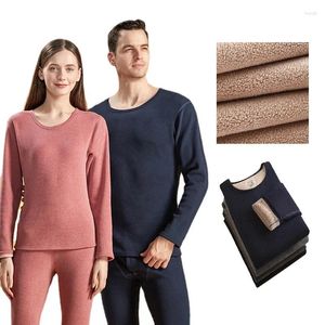 Men's Thermal Underwear Winter Thick Men Women Long Johns Set Cashmere Shirt Pants Suit Man Thermo Clothes Innerwear Sleepwear