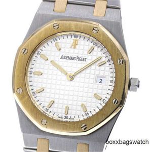 Quartz يشاهد حركة Audpi Automatic Watch Audpi Royal Oak 57175SAOOO0789SA01 YG2Tone Quartz Men's Watch HB0B