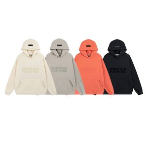 FOG Flocking Essentials Season 8 Double Line High Street Loose Print Couple Fleece Hooded Sweatshirt