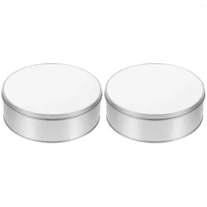Plates Set 2 Metal Sublimation Candy Tin Box Cake Container Cookie Tins Lids Iron Gift Cases