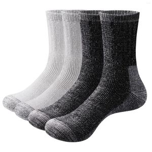 Sports Socks YUEDGE Mens Hiking Cushioned Merino Wool Thermal Warm Thick Winter For Men Size 37-46 2 Pairs