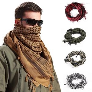 Scarves Arabic Square Scarf Tactical Light Military Thick Cotton Headband Fans Outdoor Wind And Sand Proof Shawl For Men