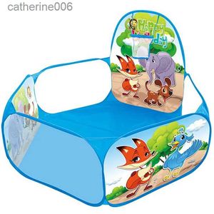 Baby Rail 1.5M Large Ball Pit Portable Baby Playpen With Basket Hoop Folding Ocean Ball Pool With Crawl Tunnel Camping Tent Toys For KidsL231028