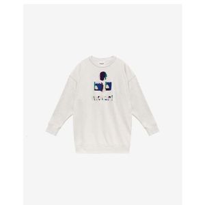 Isabels Marant Yeni Hoodie En İyi Tasarımcı Sweatshirt Hoodies Mektup Günlük Moda Trend Vintage Baskı İnce Pamuk Klasik Kapüşonlu Kadın Külot Kazak I12