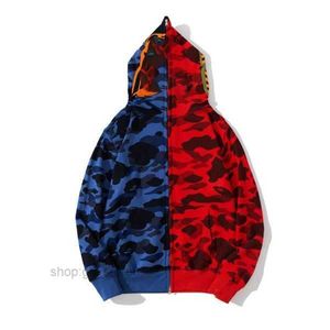 BAPE Hoodie Designer Mens Full Zip Up Shark Hoodies Woman Camouflage Jacket Missa inte rabatten i denna butik Double 11 Shop Fracture 11 FMPC