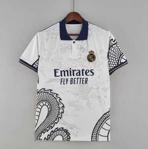 Camisa de futebol rosa dragão chinês Tailândia BELLINGHAM VINI JR Camisas de futebol Tchouameni Venda quente Real Madrids CAMAVINGA ALABA Rodrygo Homens Kit Uniforme 543