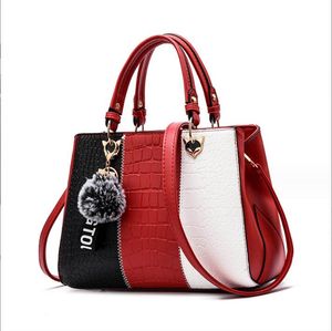 Damenhandtasche Modische Patchwork-Umhängetasche Designer-Umhängetasche mit Steinmuster und großem Fassungsvermögen Damenbrieftaschen