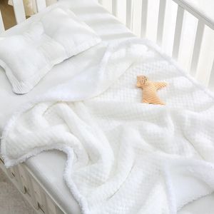 スリーピングバッグスワッディング生まれた熱柔らかいフリース冬の固形寝具セットコットンキルト幼児スワドルラップ231026