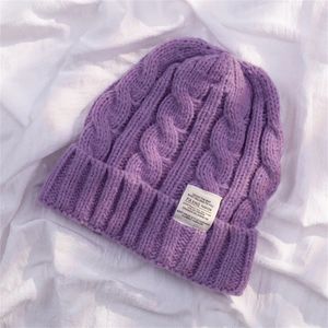 Beanieskull Caps Winter Warm Hats Men Solid Color Hip Hop Unisex女性ビーニーの女性カジュアルスタッキングニット厚いボンネット231027