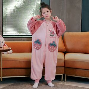 Pijamalar Dikiş Pijamaları Çocuklar İçin Çocuklar Baskı Pijamaları Kış Pazlanı Kalın Sıcak Onesies Tulumlar Erkek Kızlar Hayvan Battaniyesi Sweetwear 231026