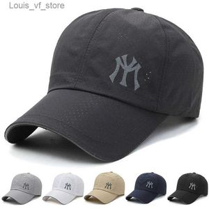 Ballkappen Sommer Frauen Männer Schnell trocknende Baseballkappen Weiblich Männlich Mesh Atmungsaktive Outdoor-Sport Reflektierende Streifen Sonnenblende Snapback Hut T2301027