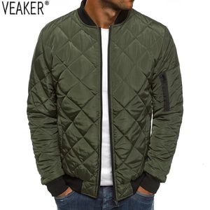 Men's Down Parkas Men's Thin Down Jackets Coat Green Black Slim Fit bomber jacket Male Autumn Casual Coats Outerwear S-3XL 231026