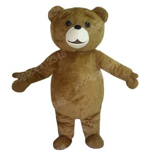 2024 Adult Size Teddy Bear Mascot Costumes Halloween Fancy Party Dress Cartoon Character Carnival Xmas Advertising Birthday Party Costume Unisex Outfit