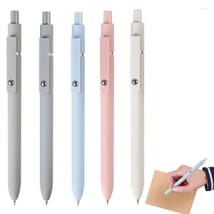 Retractable Ballpoint Pens 0.5mm Fine Point Inck 5 Pieces Needle Set For Smooth Writing Journaling Drawing