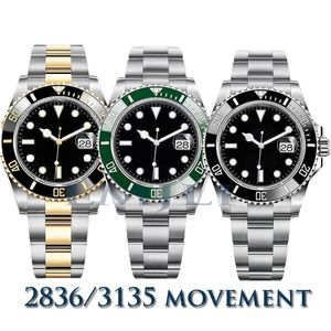Дизайнерские часы мужские автоматические механические часы роскошные часы 2836/3135 41 мм керамическое кольцо с сапфировым стеклом супер светящиеся спортивные наручные часы для плавания
