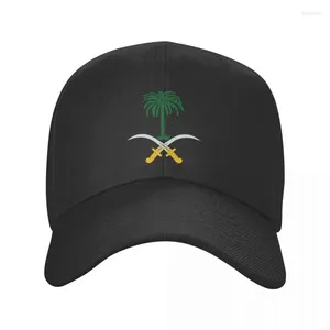 사우디 아라비아의 맞춤형 엠블럼 사우디 아라비아 야구 모자 선 보호 남성 여성 조정 가능한 아빠 모자 스프링