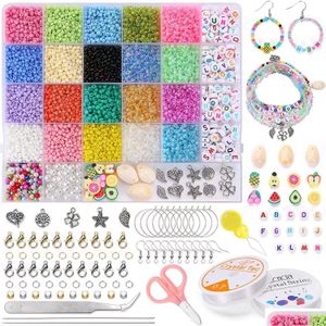 Other Diy Deads Bracelet Making Kit Friendship Colorf Beaded Rice For Girls Children Handmade Jewelry Christmas Gifts Drop Delivery Dhnlf