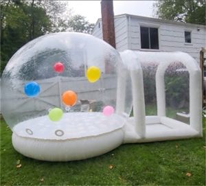 Anpassade barn Clear Transparent Bubble Balloon Dome House Party Bubble Tält Uppblåsbar bubbelstopp för fest FedEx/UPS/DHL