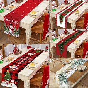 Christmas Decorations Christmas Table Runner Merry Christmas Decoration for Home Xmas Party Decor Navidad Notal Noel Ornament Happy Year 2024 231027