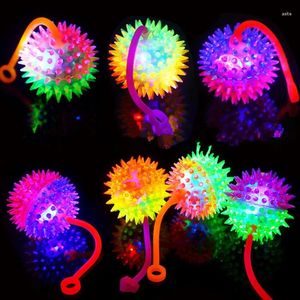 Party Favor Light Pinching kallad Elastic Maomao Massage Ball Night Market Stalls Flashing Light-Emittering Toys