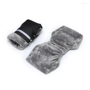 Stroller Parts N80C 1 Pair Extended Length Baby Gloves With Reflective Strip Pram Hand Muff