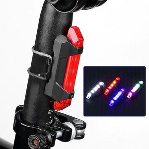 Bike Lights Portable bicycle light waterproof rear tail light LED USB charging mountain bike tail light safety warning light 231027