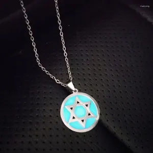 Pendant Necklaces Night Shine Necklace Wood Resin Matching Men And Women Suitable For Wearing Jewelry Gifts Wholesale