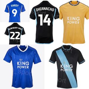 Clube 14 IHEANACHO Camisa de futebol 23-24 FC 10 MAVIDIDI 25 NDIDI 3 FAES 7 CASADEI 23 VESTERGAARD 21 PEREIRA DEWSBURY-HALL MCATEER VARDY Kits de camisa de futebol LaiSiTeCheng