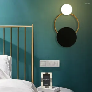 Czytanie lampy ściennej Nowoczesne LED Smart Bed Head Lampen Crystal Sconce Lighting