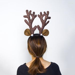 クリスマスの装飾Antler Headband Brown Teonteer Decoration Hair Ornamentsギフト