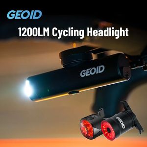 Światła rowerowe geoidowe reflektor rowerowy obrotowy obiektyw rowerowy Lampa LAMONA USB ładowanie rowerów rowerowy bank elektryczny Flash TYPEC 800LM 231027