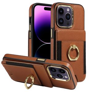 Card Slot Ring Rickstand Casephone Case Case for iPhone 15 14 13 12 11 Pro Max XR XS 6 7 8 Plus iPhone15 Back Cover