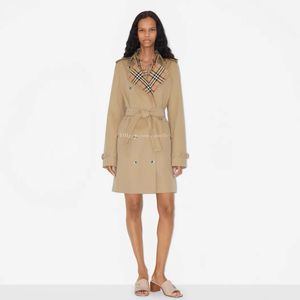 Bur Berry Designer Luxury Womens Trench Coats Body Letter Bur Brin