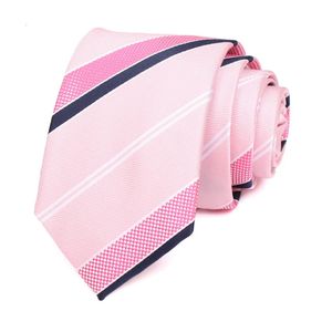 Papillon da uomo Cravatta rosa di alta qualità 7 cm Cravatte per uomo Moda formale Cravatta da uomo Cravatta da lavoro Cravatta da sposo Cravatte da sposa 231027