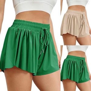 Aktiv shorts kvinnors löpande leggings yoga culottes sommar casual sport hög midja 5 kvinnor träning spandex